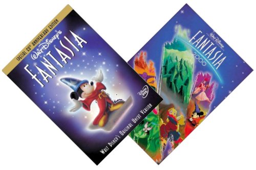 {2 Dvd Walt Disney Set} Fantasia (60th Anniversary Special Edition) (1940) / Fantasia 2000 (1999) (Buena Vista security logos etched into cellophane)