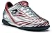 Sports : Lotto Fu&szlig;ballschuh Sheva 7 Extreme Jr.Turf, Unisex - kinder, silber/rot