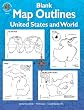 Blank Map Outlines, United States and World
