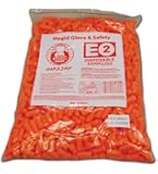 Magid IHP32RF Polyurethane Foam E2 Disposable Uncorded Foam Earplug, One Size Fits All, Fluorescent Orange (Case of 500)