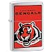 Zippo NFL Cincinnati Bengals Lighter (Silver, 5 1/2 x 3 1/2 cm)