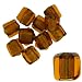Amber Silver Foil Murano Glass Bracelet