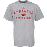 Adidas Arkansas Razorbacks Ash Track & Field Practice T-shirt