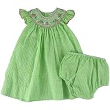 Petit Ami Seersucker Yoke Smock Dress