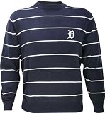 Detroit Tigers Spaced Striped Crewneck Sweater