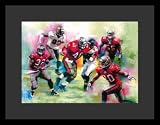 Tampa Bay Buccaneers (Group) Sports White Wood-Mounted Poster Print - 11