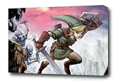 LEGEND OF ZELDA TWILIGHT PRINCESS CANVAS ART MOUNTED 28X20