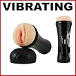 Flashlight Masturbator Vibrating Slim Lady Pussy