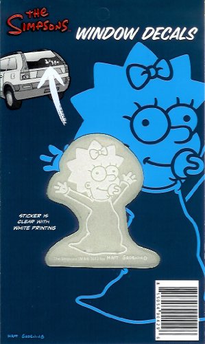 Maggie Simpson Simpsons Family Car Window Sticker Decal
