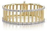 14K Yellow Gold Matte-Finish Florentine-Finish Hand-Crafted Bracelet, Enhanced with Pave Set Diamonds14K Yellow Gold Matte-Finish Florentine-Finish Hand-Crafted Bracelet, Enhanced with Pave Set Diamonds..