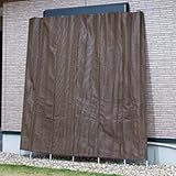 武田コーポレーション 【省エネ・目隠し・日よけ】 洋風たてず アルミ支柱 9x9 (270×270) ブラック/ブラウン ON-AL2727BB