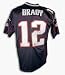 Tom Brady New England Patriots Autographed Authentic Reebok Football Jersey (Blue)