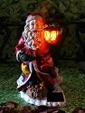 P&egrave;re No&euml;l solaire d&eacute;coration de jardin