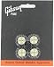 Gibson Top Hat Guitar Knobs Black W/ Gold Metal Insert