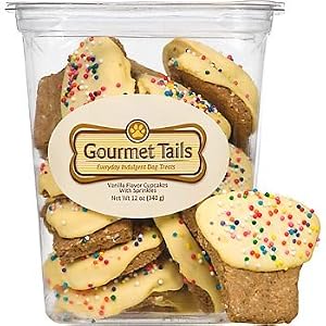Click to buy Gourmet Dog Treat: Gourmet Tails Vanilla Cupcakes with Sprinkles Dog Treatsfrom Amazon!