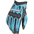 Icon Arc Women's Leather Sports Bike Motorcycle Gloves - Light Blue