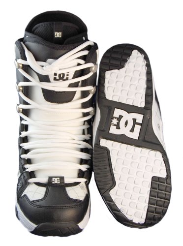 DC Mens Phase White Black Snowboard Boot SZ 8