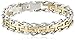 Amazon Collection Men's Stainless Steel Railroad Bracelet