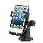 iOttie Easy One Touch Windshield Dashboard Car Mount Holder Cradle for iPhone 5 4S 4 3GS iPod Touch Samsung Galaxy S4 S3 S2 Nokia Lumia 920 HTC OneX EVO 4G Rhyme DROID RAZR MAXX Google Nexus LG Optimus G BlackBerry Z10 Torch Compact Size GPS
