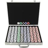 1000 Ace/King Suited 11.5g Poker Chip Set w/Aluminum Case