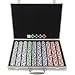 1000 Ace/King Suited 11.5g Poker Chip Set w/Aluminum Case