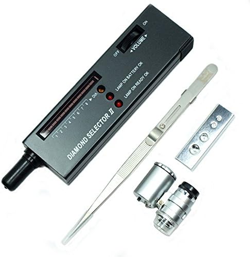 Jeweler diamond tool kit : Portable Diamond Tester - Loupe - Gemstone Tweezers