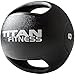 Titan Fitness 8 lb Dual Grip Medicine Ball Rubber Muscle Driver Sport Double