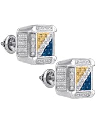 0.21CTW-DIA MICRO-PAVE EARRINGS