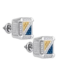 0.21CTW-DIA MICRO-PAVE EARRINGS