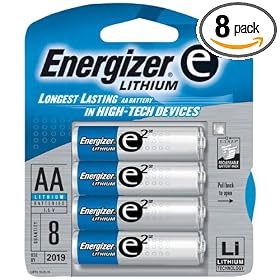 Click here to buy Eveready E Lithium Batteries, Aa, 8 Batteries Pack by Energizer.