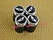 4 x Carbon fiber Genesis Coupe Wheel Tire Valve Stem Air Caps Covers set