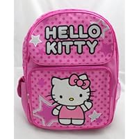 Licensed Hello Kitty Medium 14' School Backpack Bag - PINK STAR
