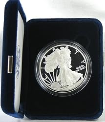 2008 Proof American Eagle Silver Dollar with Original Packaging