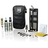 Breakthrough Advanced Firearm Cleaning Technology Universal Rod Kit with 2-Ounce Military Grade Solvent Bottle, 2-Ounce High Purity Oil Bottle and 12cc Grease Syringe for .22-Calibre thru 12-Gauge