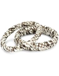 TED ROSSI "Urban Warrior" Mini Python Bangle Bracelets (Set of 3)