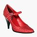 BETTY 3 1/2 Inch Sexy Red Shoe High Heel Mary Jane Red Glitter Halloween Costume Demonia Pleaser CLEARANCE