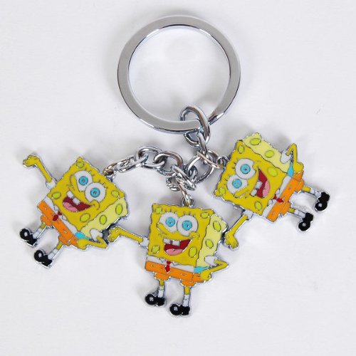 SpongeBob SquarePants Metal Figure Key Chain Ring