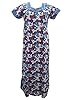 Boho Gypsy Floral Printed Cotton Caftans Maxi Dress Laddies Nighty M / L