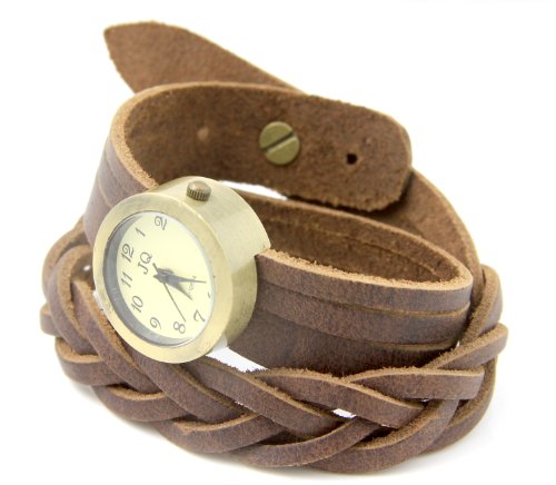Brown Leather Rome Numbers Around Case Engrave Leather Watches Leather Watch Band High Quality