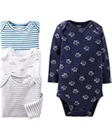 Carter's Baby Boys' 4 Pack Bodysuits (Baby) - Navy