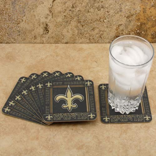 New Orleans Saints 8-Pack Absorbent PaperKraft Coasters