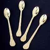 ICED TEASPOONS GOLDTONE