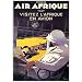 Air Afrique by A. Roquin-Framed 18x24 Canvas Art (fls)