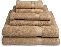 Pike Street 100% Egyptian Cotton 725-Gram 6-Piece Towel Set, Taupe