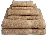 Pike Street 100% Egyptian Cotton 725-Gram 6-Piece Towel Set, Taupe