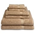 Pike Street 100% Egyptian Cotton 725-Gram 6-Piece Towel Set, Taupe