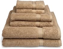 Pike Street 100% Egyptian Cotton 725-Gram 6-Piece Towel Set, Taupe