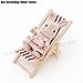 Odoria 1/12 Miniature Beach Chair Dollhouse Outdoor Furniture Accessories, Red