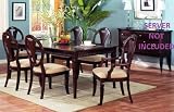 7 Pc Cherry Finish Table Set