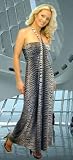 Designer Tiger Print Long Evening Dress - SHIPS FREE!